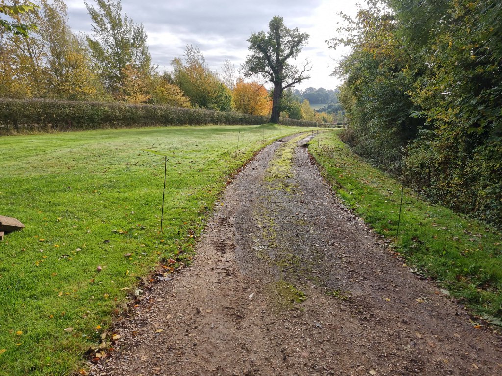 This is a large driveway which is just about to have a tar and chip driveway installed on by Sheppey Driveways